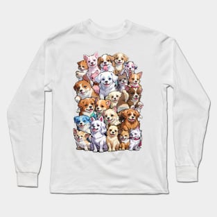 Happy Dogs Memory Photo Long Sleeve T-Shirt